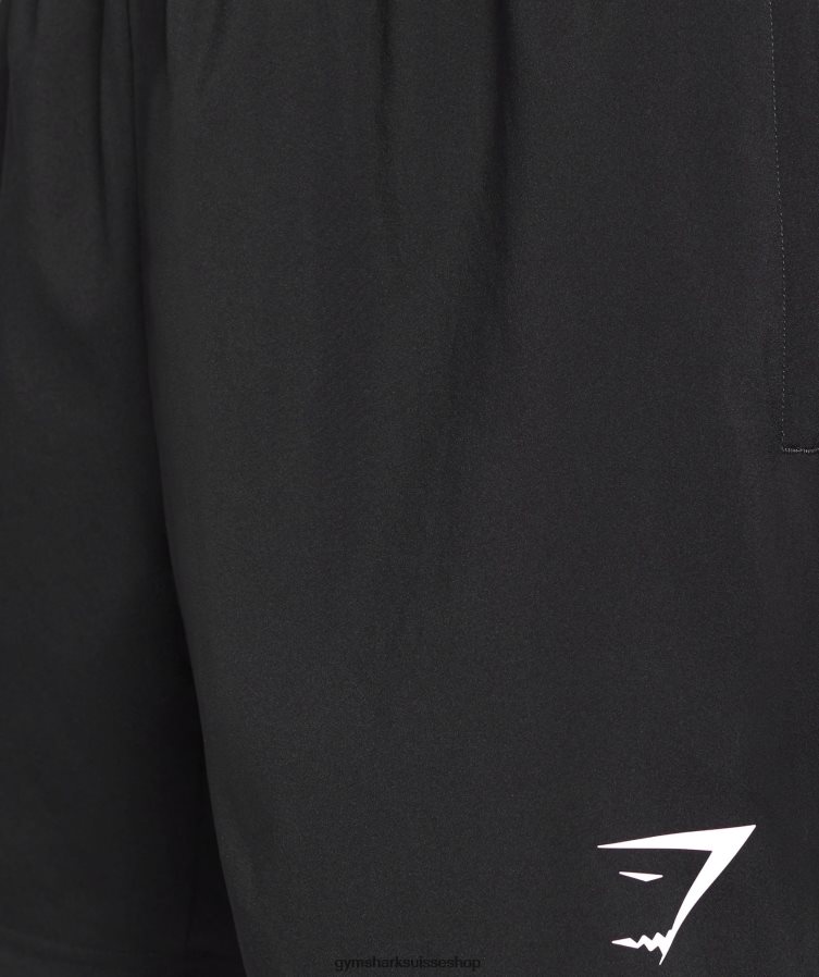 ch Gymshark Hommes arrivée short 5\" noir 02FP6T509 vêtements
