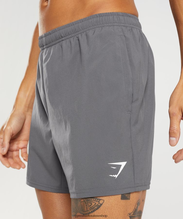 ch Gymshark Hommes arrivée short 5\" silhouette grise 02FP6T525 vêtements
