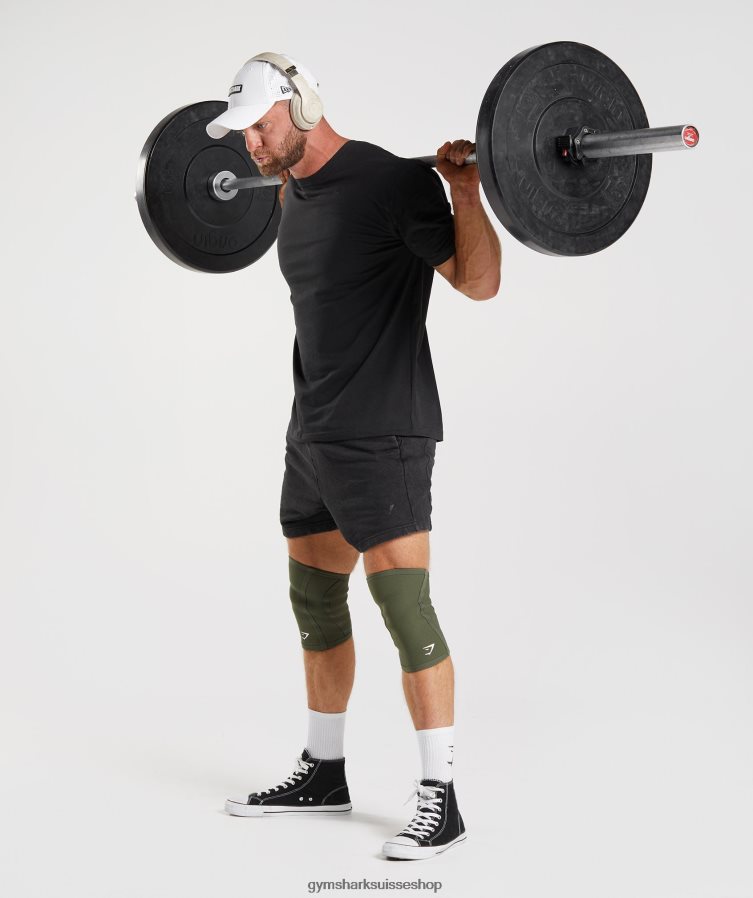 ch Gymshark Hommes short 5\" lavé sous pression noir 02FP6T524 vêtements