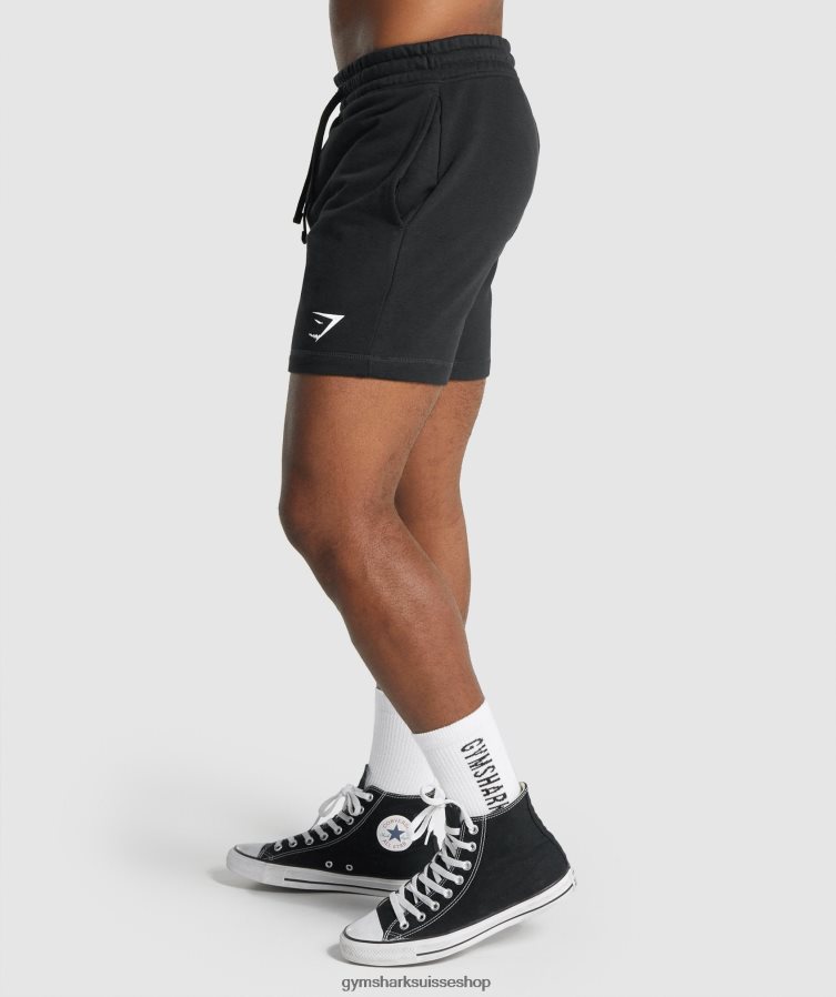 ch Gymshark Hommes short à crête noir 02FP6T514 vêtements