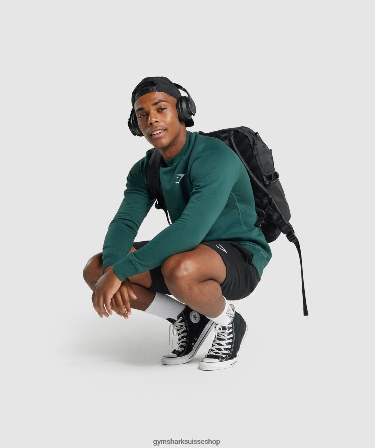 ch Gymshark Hommes short à crête noir 02FP6T514 vêtements