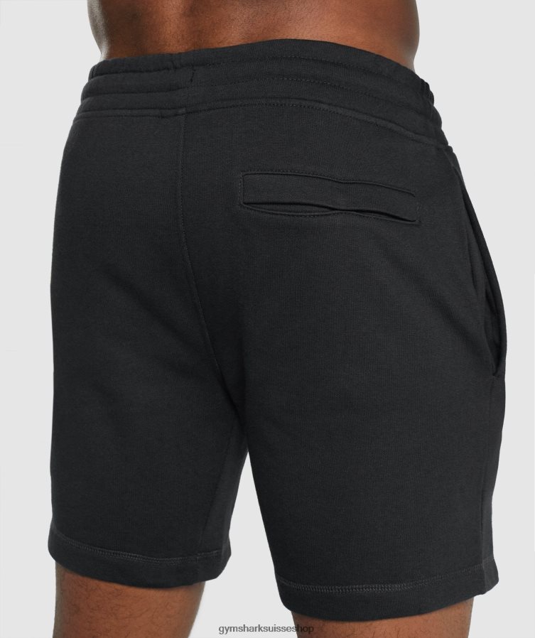 ch Gymshark Hommes short à crête noir 02FP6T514 vêtements