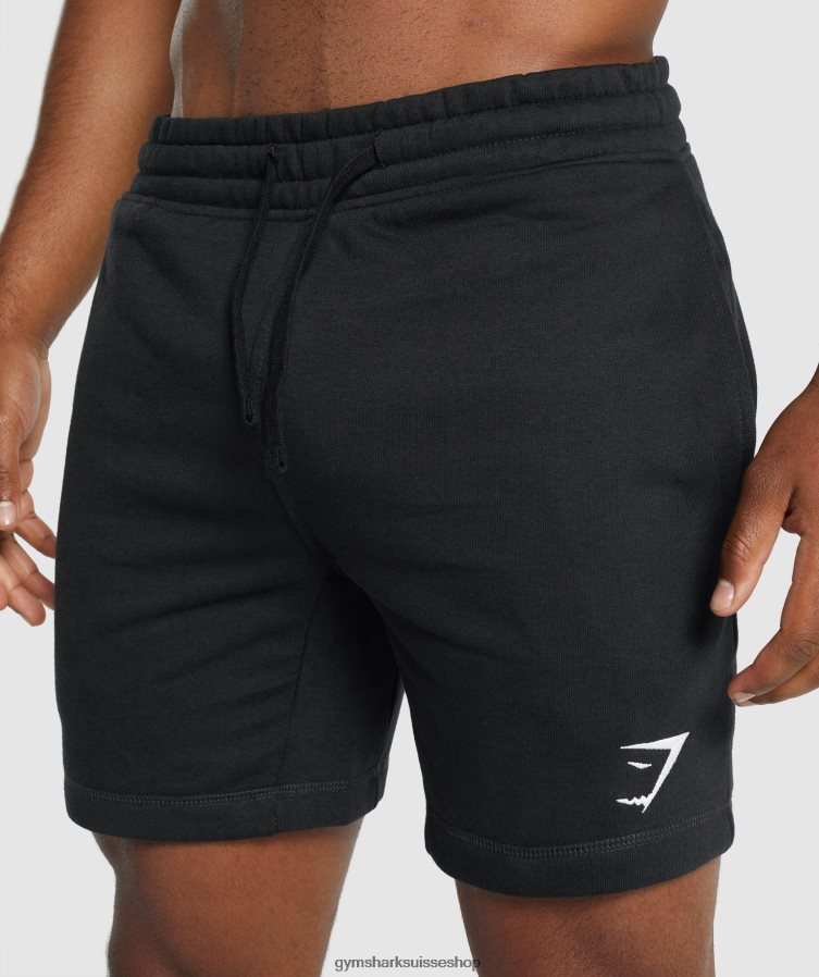 ch Gymshark Hommes short à crête noir 02FP6T514 vêtements