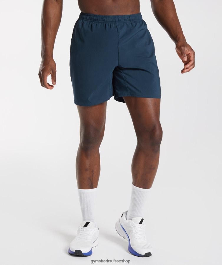 ch Gymshark Hommes short d'arrivée marine 02FP6T533 vêtements