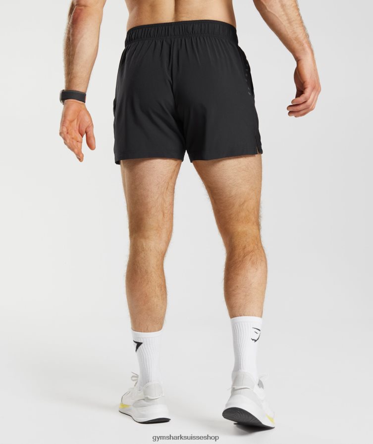 ch Gymshark Hommes short de sport 5\" noir 02FP6T511 vêtements