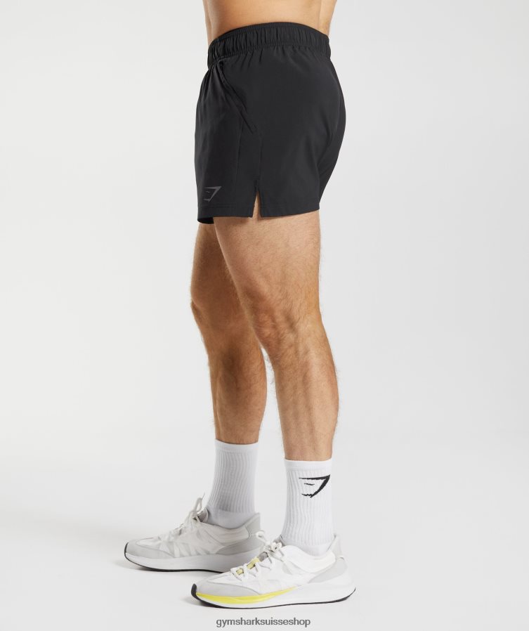 ch Gymshark Hommes short de sport 5\" noir 02FP6T511 vêtements