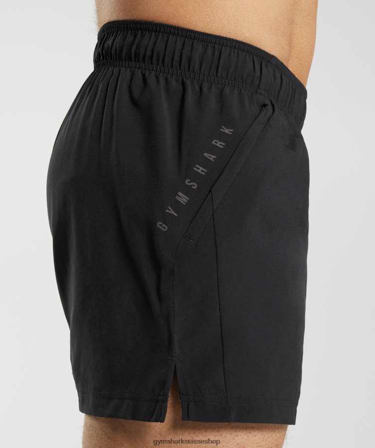 ch Gymshark Hommes short de sport 5\" noir 02FP6T511 vêtements