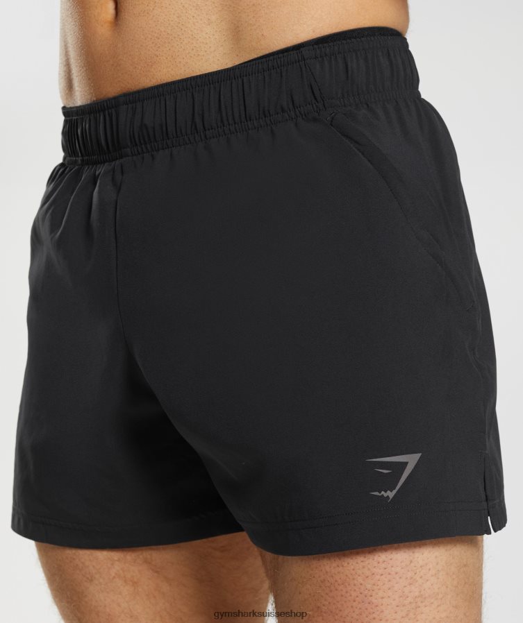 ch Gymshark Hommes short de sport 5\" noir 02FP6T511 vêtements