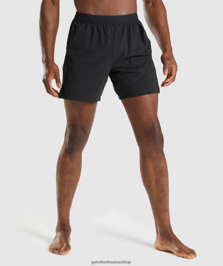 ch Gymshark Hommes short de studio noir 02FP6T554 vêtements