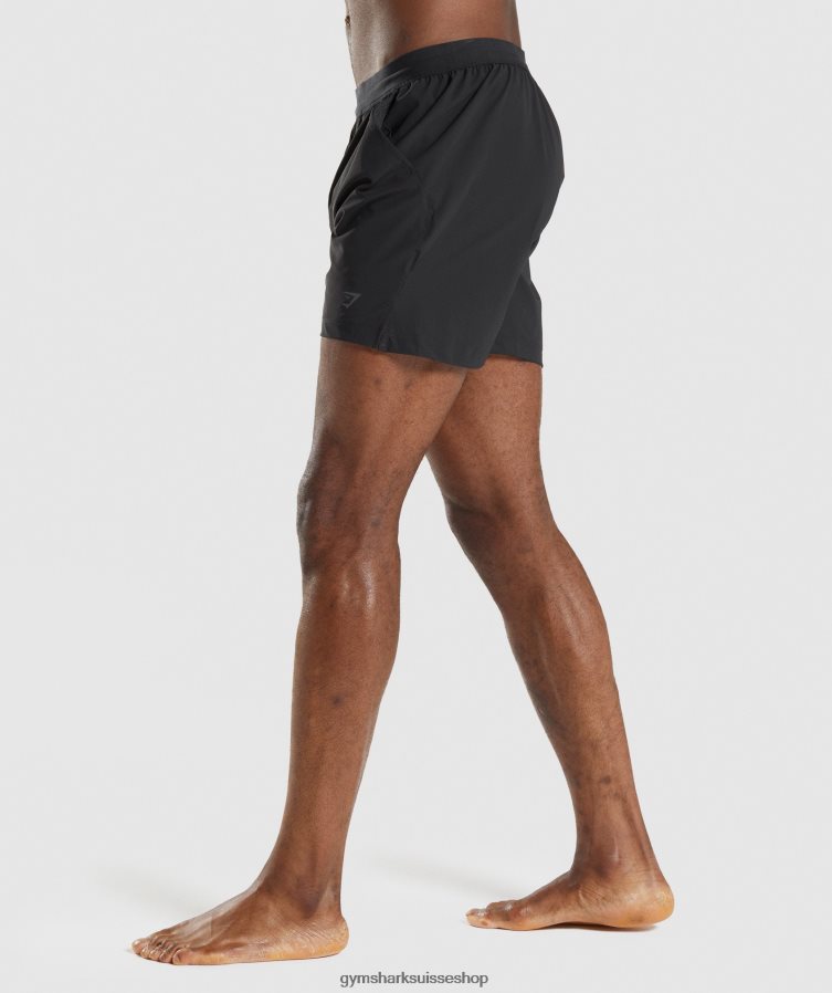 ch Gymshark Hommes short de studio noir 02FP6T554 vêtements