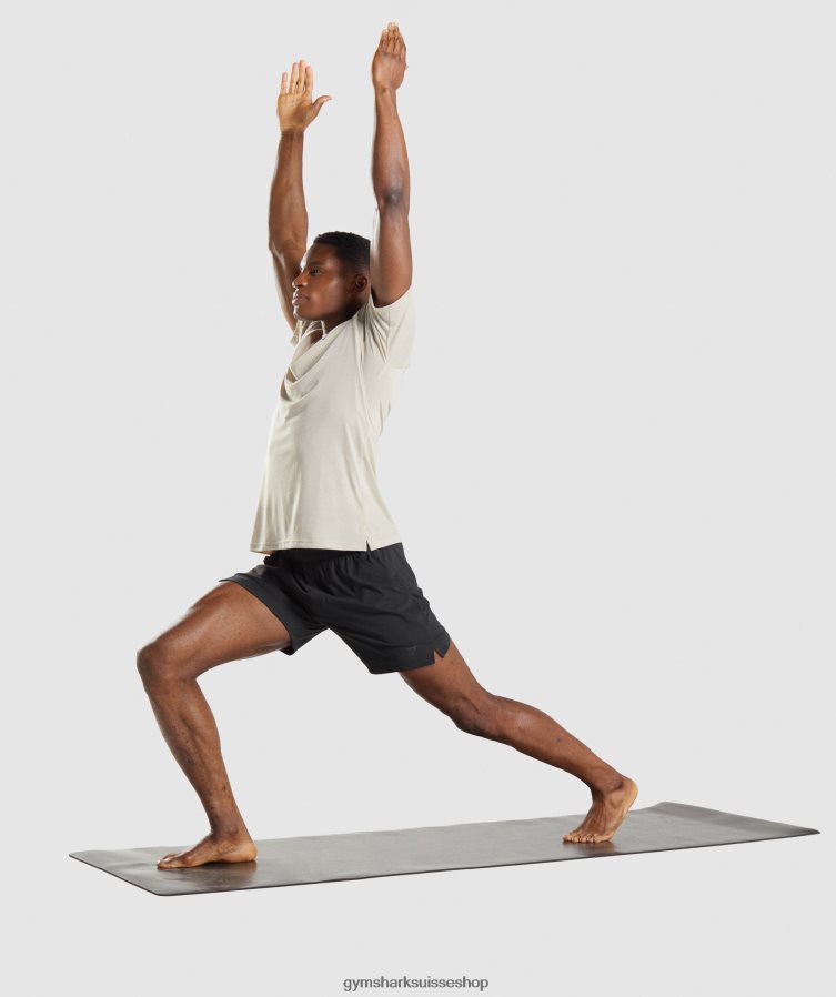 ch Gymshark Hommes short de studio noir 02FP6T554 vêtements