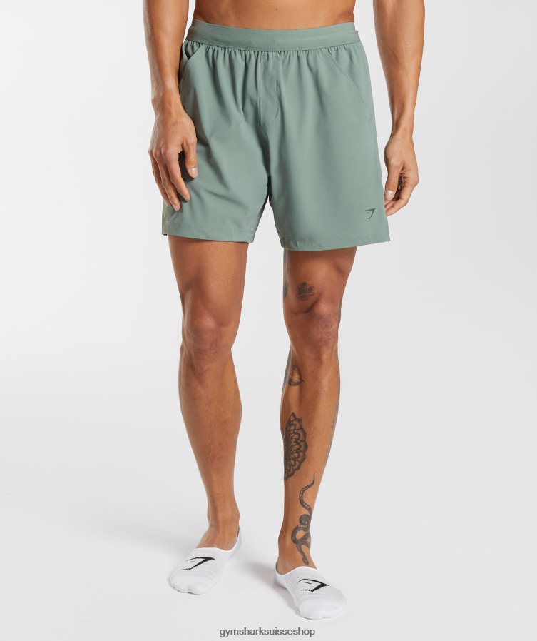 ch Gymshark Hommes short de studio saule vert 02FP6T566 vêtements
