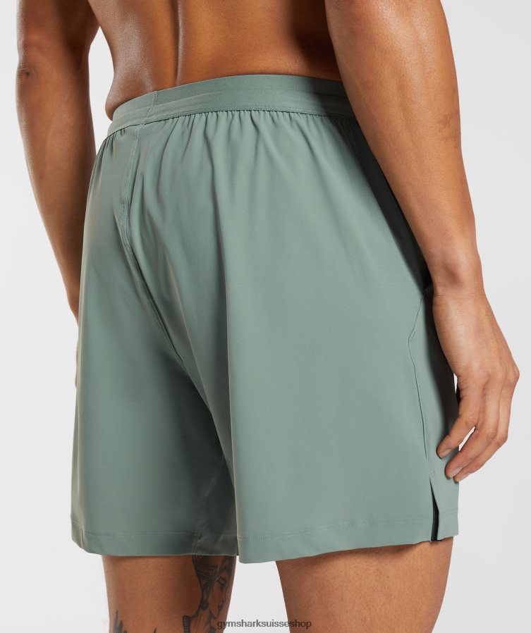 ch Gymshark Hommes short de studio saule vert 02FP6T566 vêtements