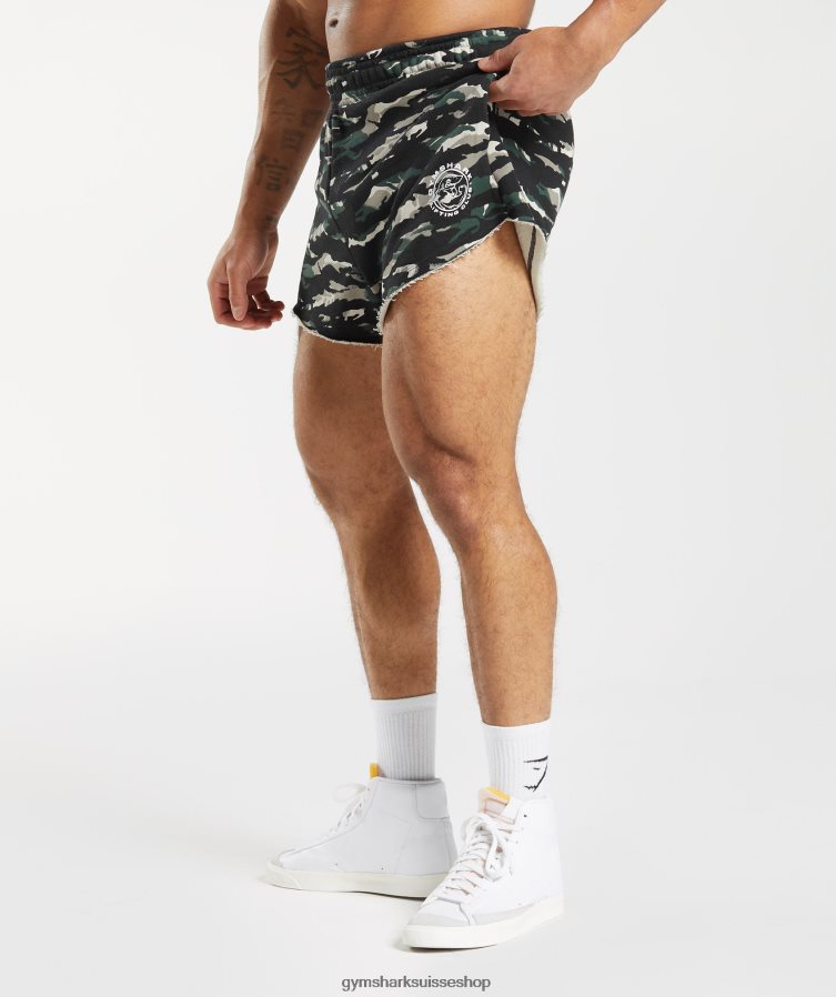 ch Gymshark Hommes short hérité vert obsidienne 02FP6T557 vêtements