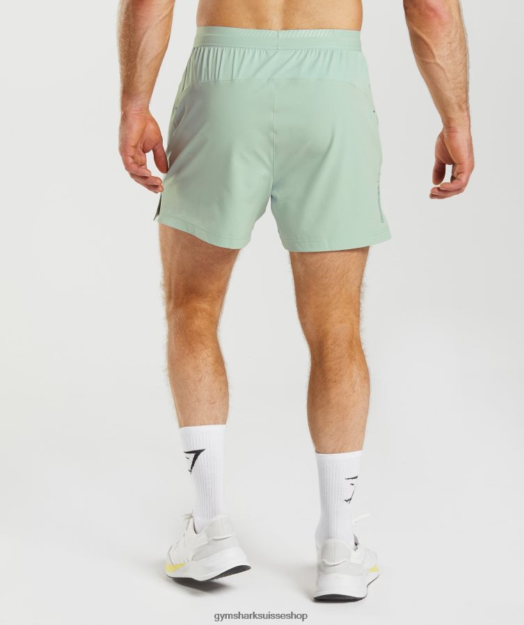 ch Gymshark Hommes short hybride apex 5\" sarcelle de givre 02FP6T549 vêtements