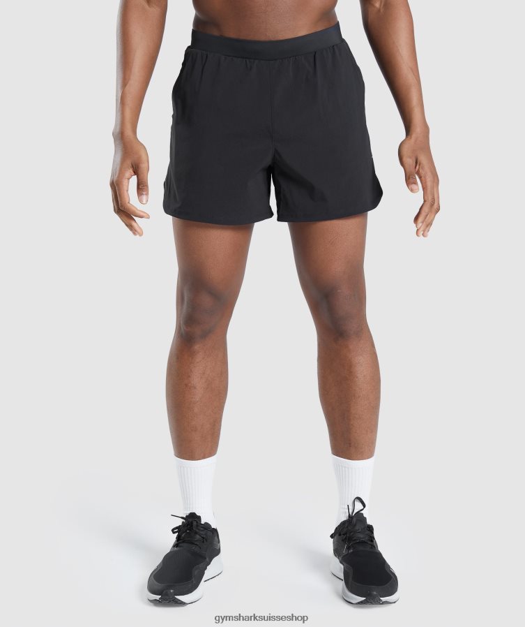 ch Gymshark Hommes short speed evolution 5\" noir 02FP6T519 vêtements