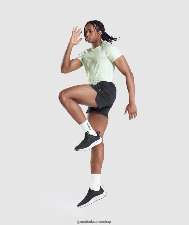 ch Gymshark Hommes short speed evolution 5\" noir 02FP6T519 vêtements