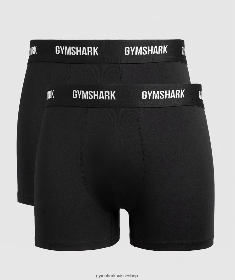 ch Gymshark Hommes boxers 2pk noir 02FP6T1052 vêtements
