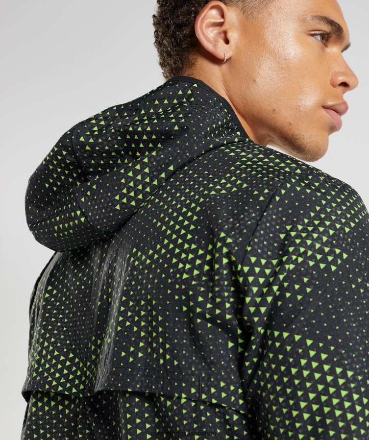 ch Gymshark Hommes coupe-vent sportif chaux fluo 02FP6T813 vêtements