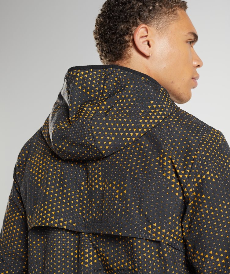 ch Gymshark Hommes coupe-vent sportif jaune curcuma 02FP6T810 vêtements