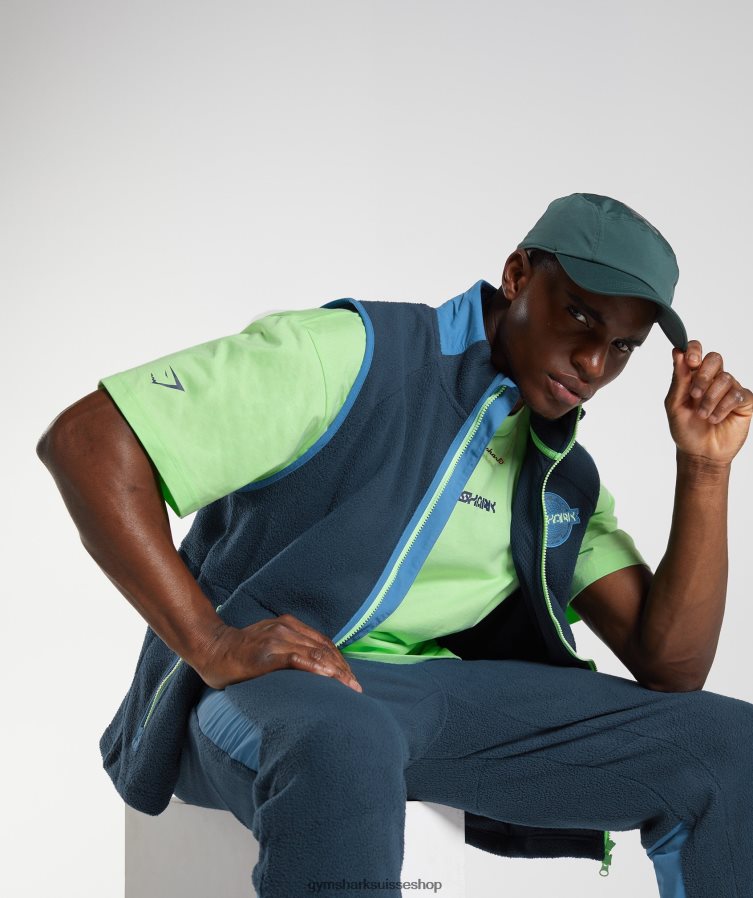 ch Gymshark Hommes gilet vibes marine/bleu lac 02FP6T864 vêtements