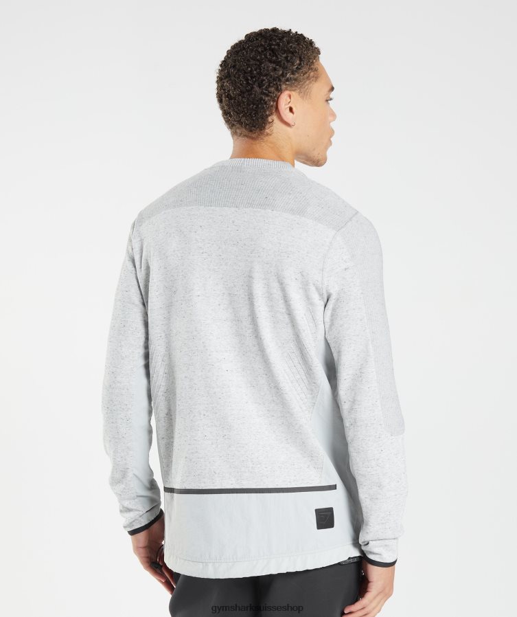 ch Gymshark Hommes équipe de reprise gris clair chiné 02FP6T818 vêtements