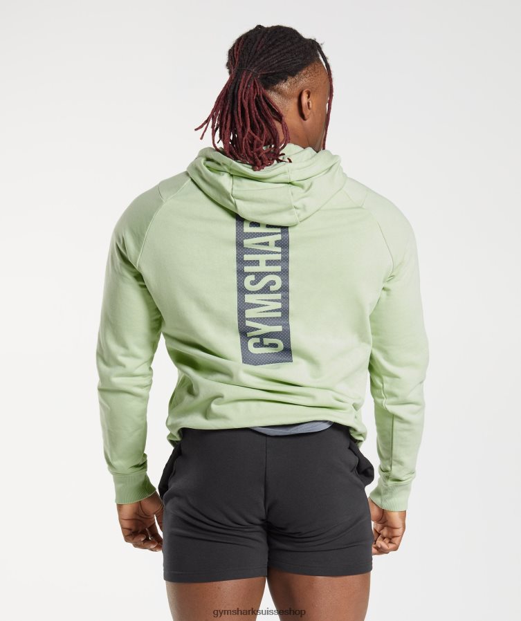 ch Gymshark Hommes sweat à capuche audacieux flore verte 02FP6T852 vêtements