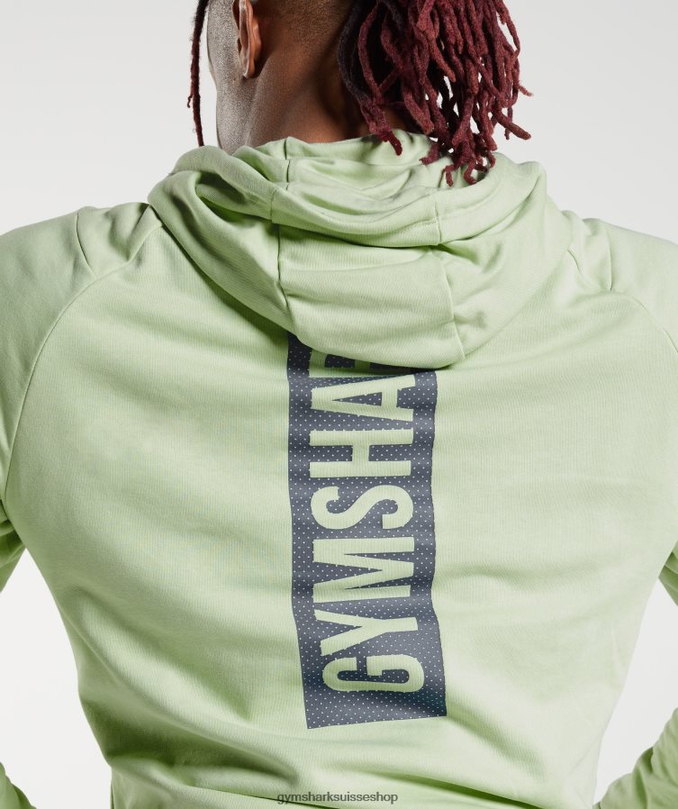 ch Gymshark Hommes sweat à capuche audacieux flore verte 02FP6T852 vêtements