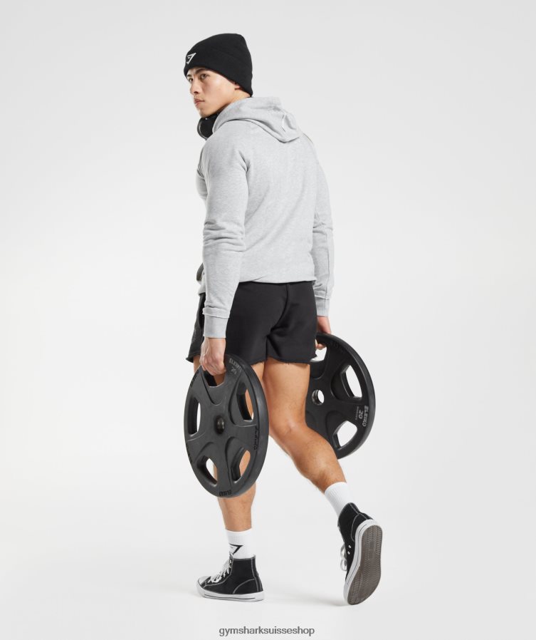 ch Gymshark Hommes sweat à capuche hérité gris clair chiné 02FP6T837 vêtements