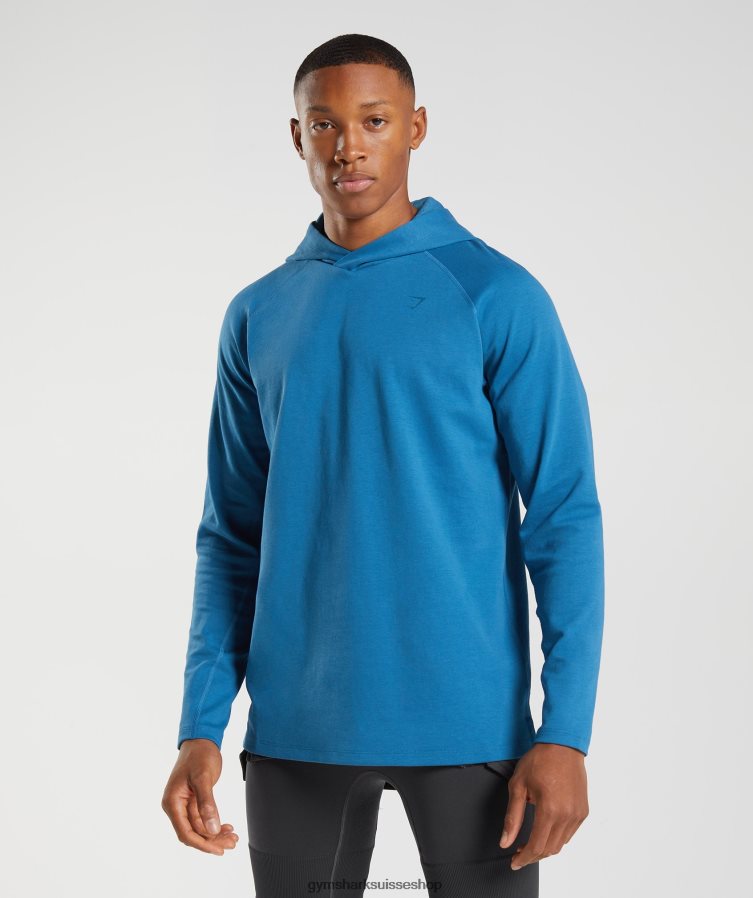 ch Gymshark Hommes sweat à capuche studio bleu au bord du lac 02FP6T827 vêtements