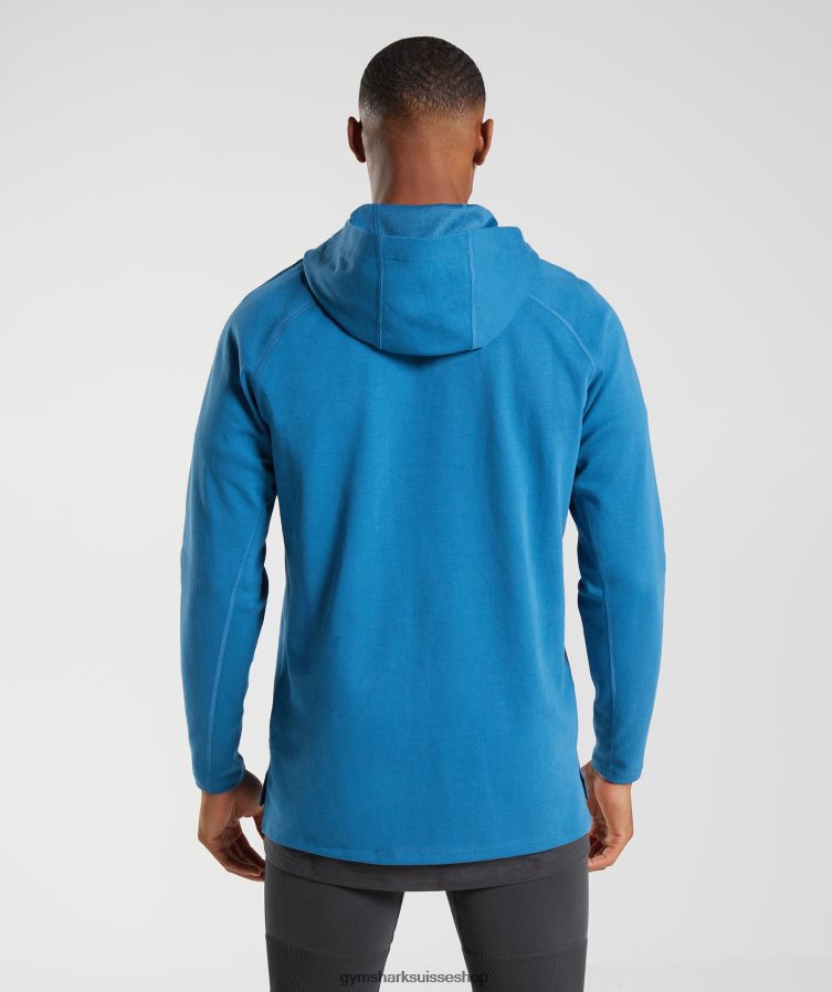 ch Gymshark Hommes sweat à capuche studio bleu au bord du lac 02FP6T827 vêtements
