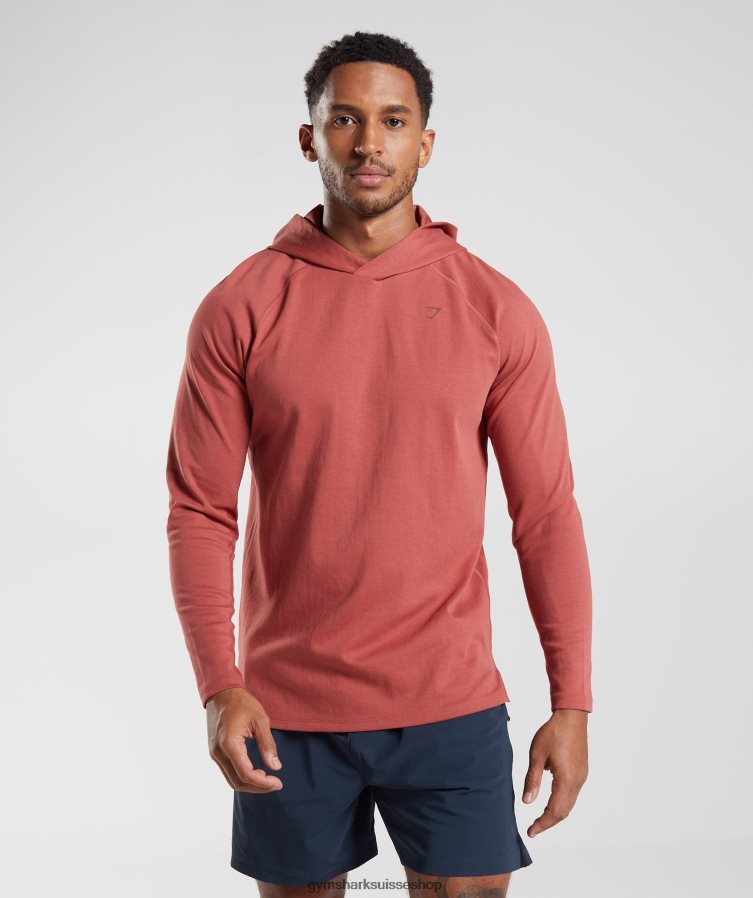 ch Gymshark Hommes sweat à capuche studio brun rosé 02FP6T848 vêtements