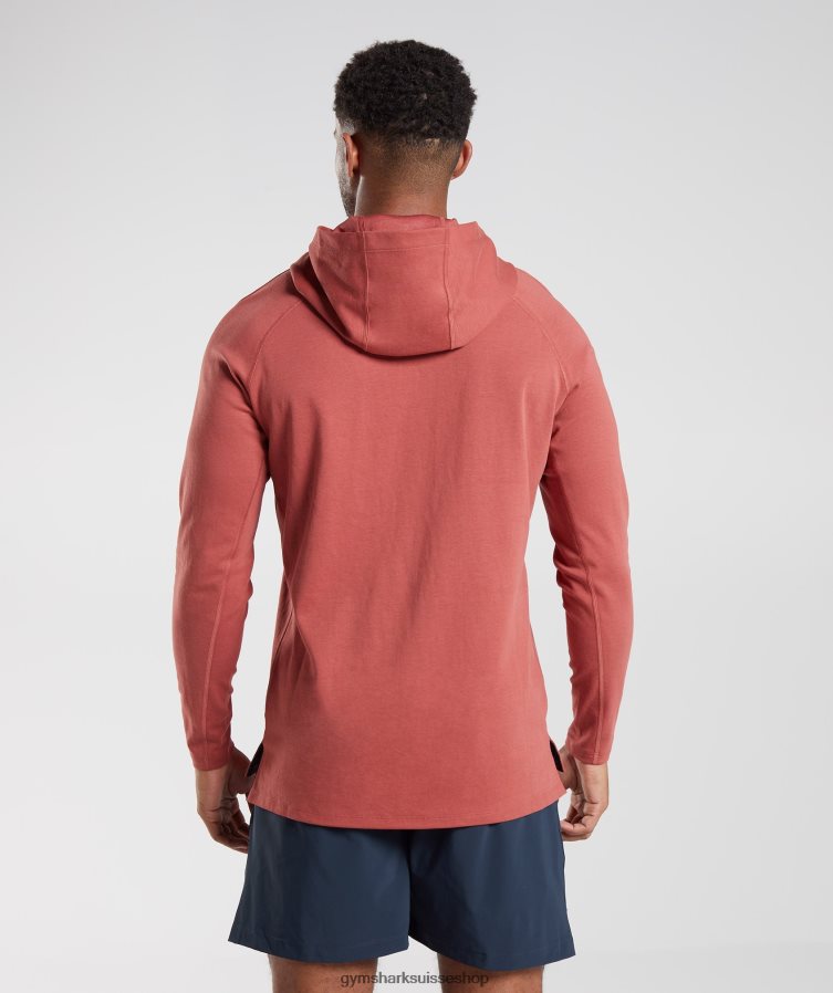 ch Gymshark Hommes sweat à capuche studio brun rosé 02FP6T848 vêtements