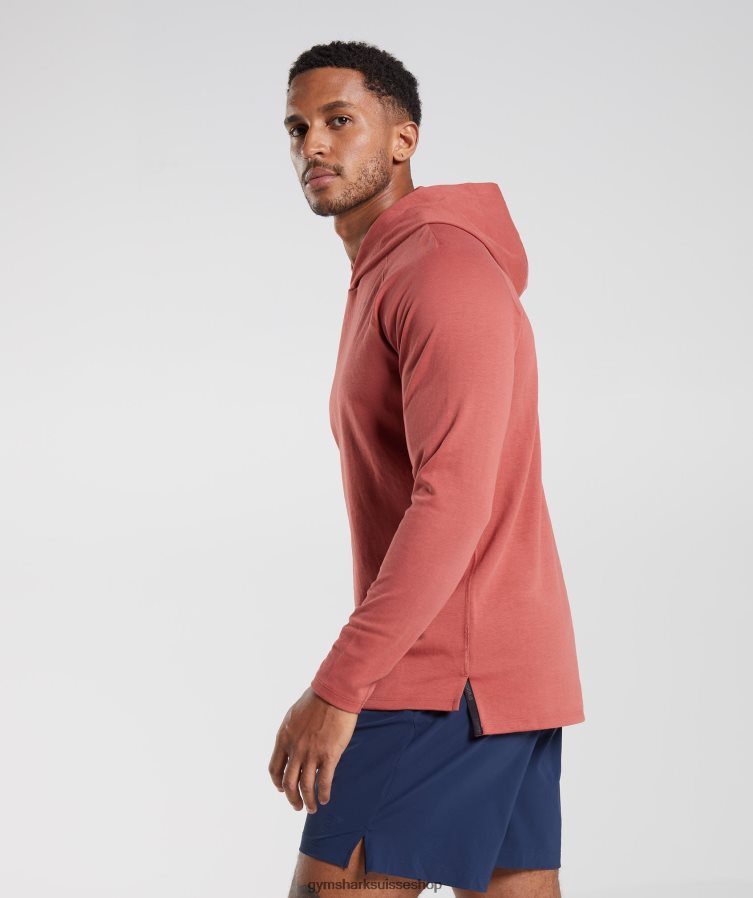 ch Gymshark Hommes sweat à capuche studio brun rosé 02FP6T848 vêtements