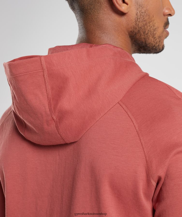 ch Gymshark Hommes sweat à capuche studio brun rosé 02FP6T848 vêtements