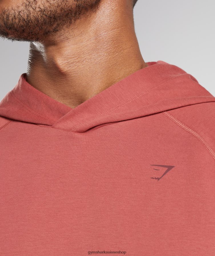ch Gymshark Hommes sweat à capuche studio brun rosé 02FP6T848 vêtements