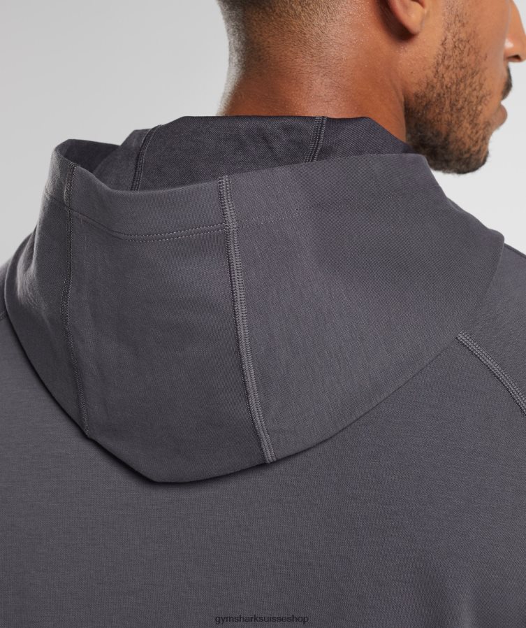 ch Gymshark Hommes sweat à capuche studio gris onyx 02FP6T867 vêtements