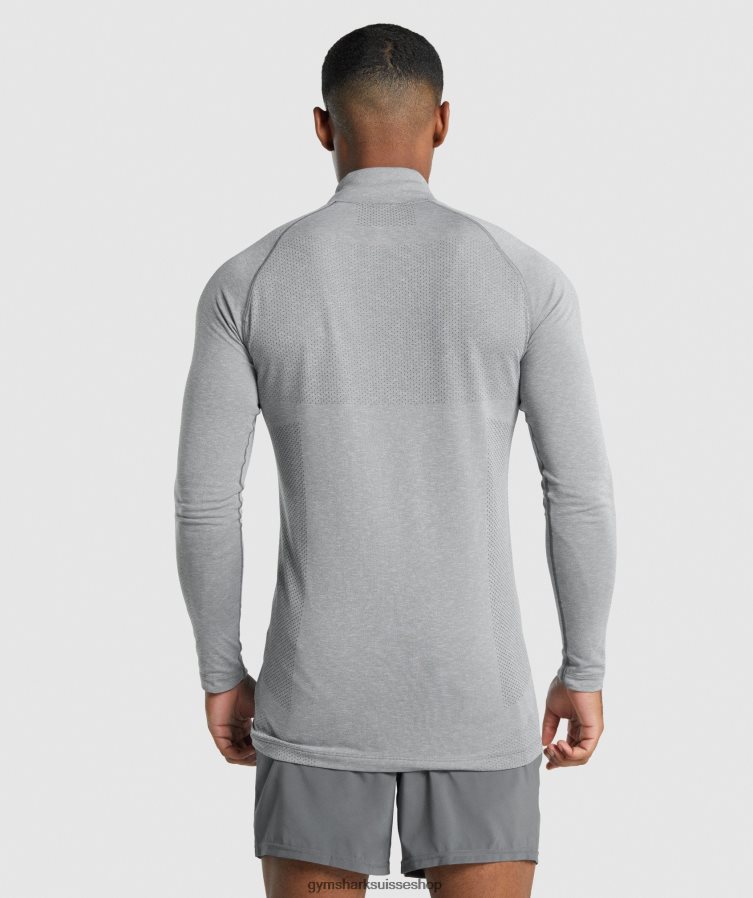 ch Gymshark Hommes vital light 1/4 zip anthracite marne 02FP6T845 vêtements