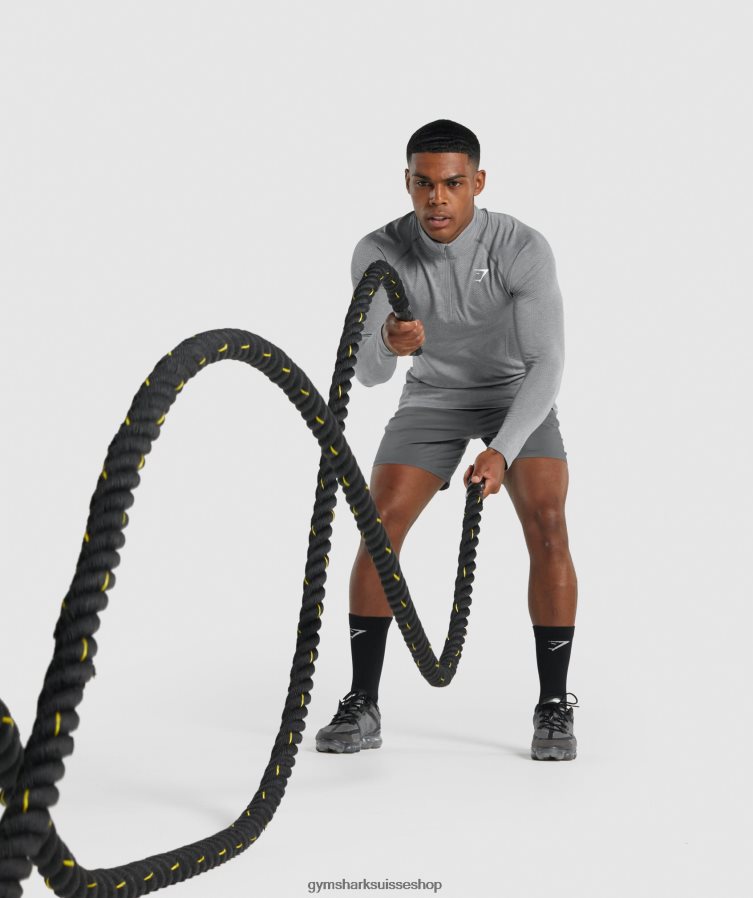 ch Gymshark Hommes vital light 1/4 zip anthracite marne 02FP6T845 vêtements