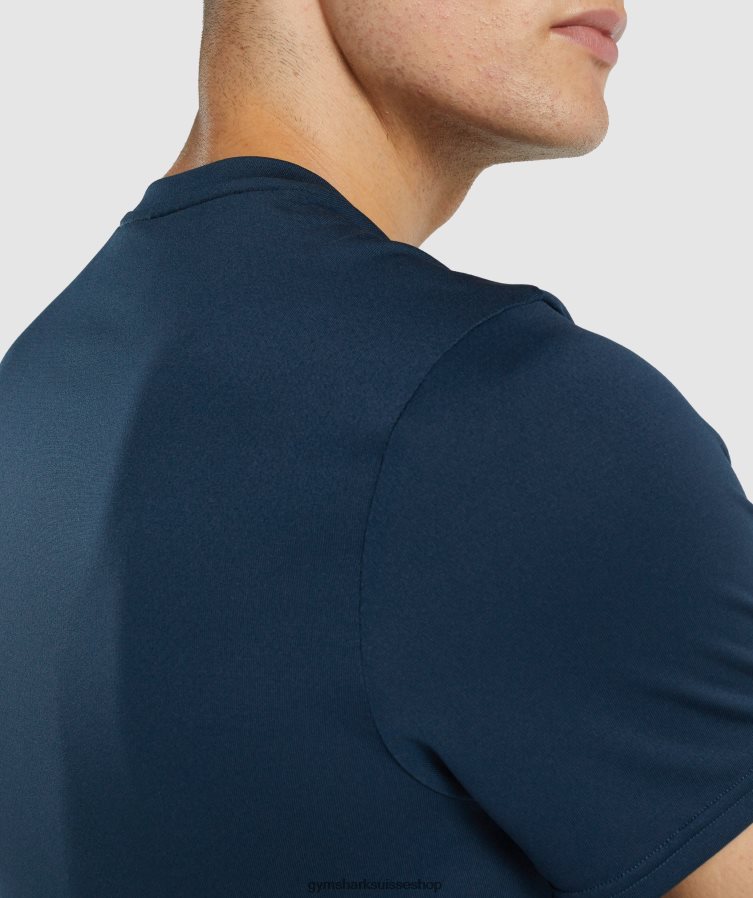 ch Gymshark Hommes arrivée t-shirt coupe classique marine 02FP6T644 vêtements