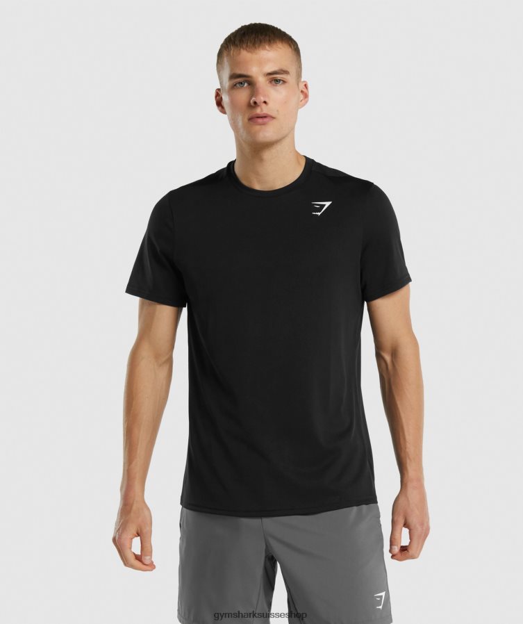 ch Gymshark Hommes arrivée t-shirt coupe classique noir 02FP6T654 vêtements