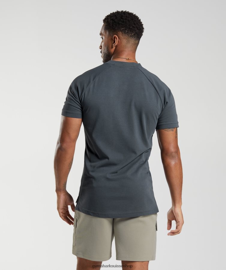ch Gymshark Hommes polo de jour de repos gris cosmique 02FP6T768 vêtements