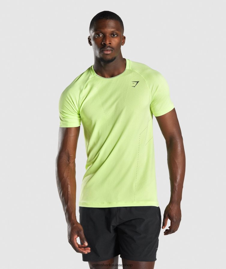ch Gymshark Hommes t-shirt apex performer vert 02FP6T733 vêtements