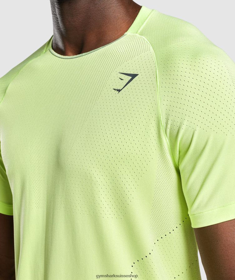 ch Gymshark Hommes t-shirt apex performer vert 02FP6T733 vêtements