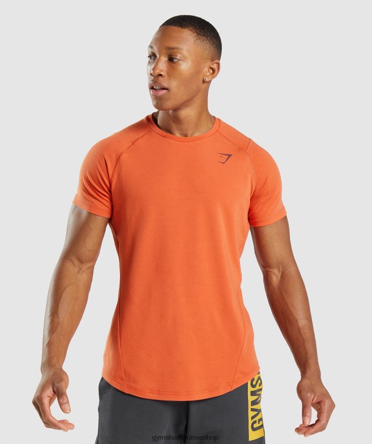 ch Gymshark Hommes t-shirt audacieux argile orange 02FP6T695 vêtements