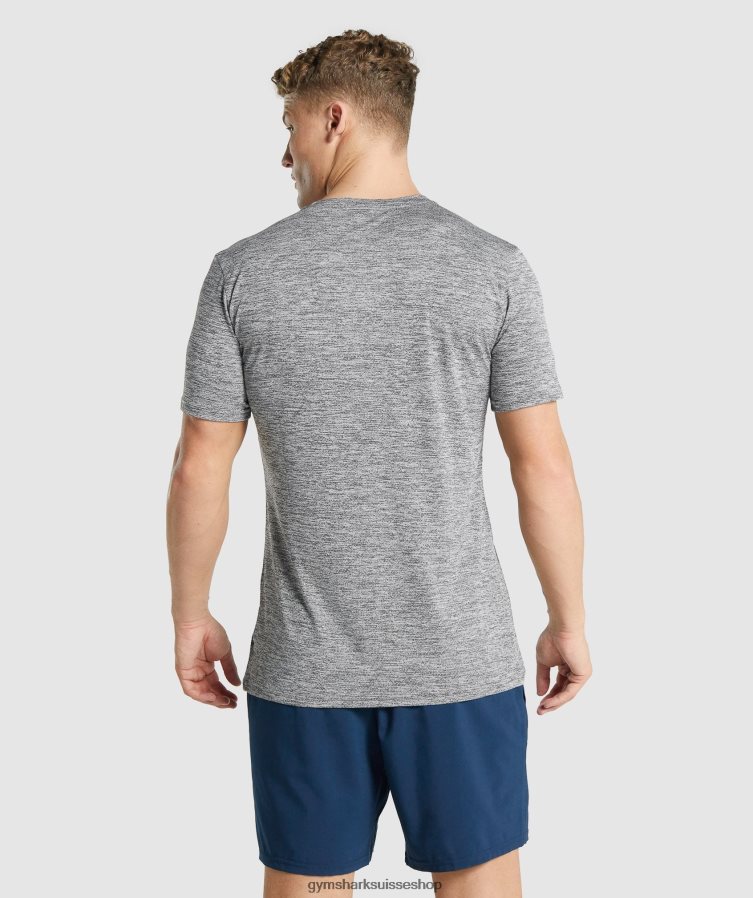 ch Gymshark Hommes t-shirt chiné arrivée anthracite marne 02FP6T698 vêtements