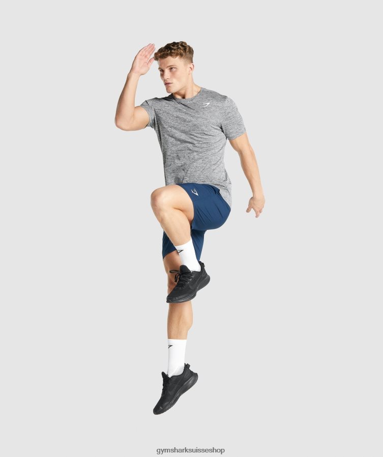 ch Gymshark Hommes t-shirt chiné arrivée anthracite marne 02FP6T698 vêtements