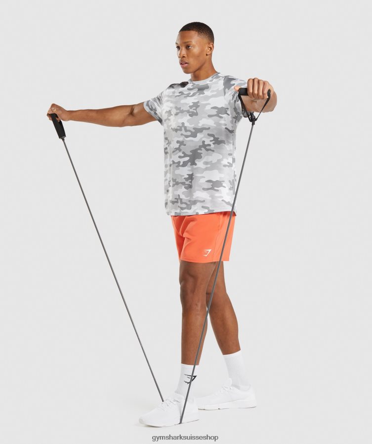 ch Gymshark Hommes t-shirt d\'arrivée imprimé gris clair 02FP6T724 vêtements