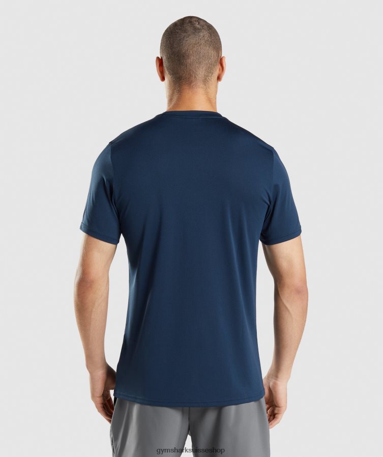ch Gymshark Hommes t-shirt d\'arrivée marine 02FP6T611 vêtements