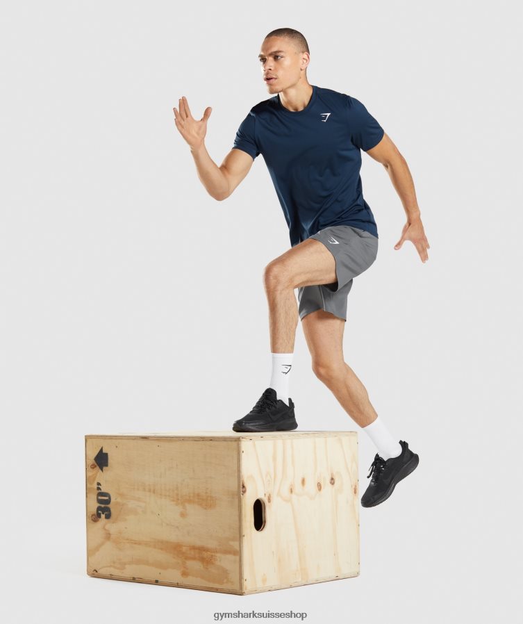 ch Gymshark Hommes t-shirt d\'arrivée marine 02FP6T611 vêtements